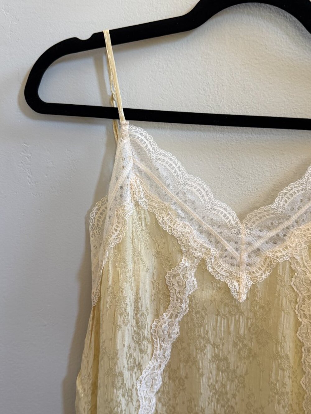 Zara ZW Collection Jacquard Lace Cami Top, Size S - Picture 4 of 7